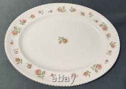 Vintage Johnson Bros. English Rose 12 Piece Lot Scalloped Gold Trim Pink