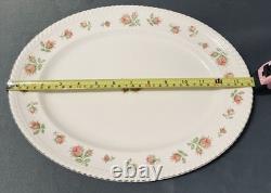 Vintage Johnson Bros. English Rose 12 Piece Lot Scalloped Gold Trim Pink
