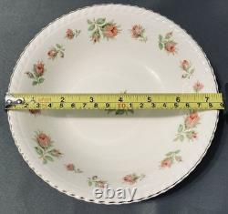 Vintage Johnson Bros. English Rose 12 Piece Lot Scalloped Gold Trim Pink