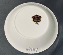Vintage Johnson Bros. English Rose 12 Piece Lot Scalloped Gold Trim Pink