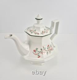 Vintage Johnson Bros Eternal Beau 21 Piece Teapot Set Made In England 1980s VGC