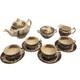 Vintage Johnson Bros Friendly Village 13 Piece Tea Set Service For 4