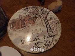 Vintage Johnson Bros Friendly Village 13 Piece Tea Set Service For 4 WithBox