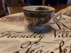 Vintage Johnson Bros Friendly Village 13 Piece Tea Set Service For 4 WithBox