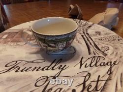 Vintage Johnson Bros Friendly Village 13 Piece Tea Set Service For 4 WithBox