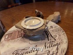 Vintage Johnson Bros Friendly Village 13 Piece Tea Set Service For 4 WithBox