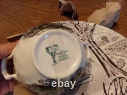 Vintage Johnson Bros Friendly Village 13 Piece Tea Set Service For 4 WithBox