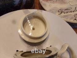 Vintage Johnson Bros Friendly Village 13 Piece Tea Set Service For 4 WithBox