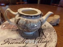 Vintage Johnson Bros Friendly Village 13 Piece Tea Set Service For 4 WithBox