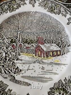 Vintage Johnson Bros Friendly Village 36 Piece Sauce, Cereal & Dinner Plates