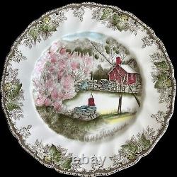 Vintage Johnson Bros Friendly Village 5 Different Dinner Plates Made In England