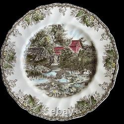 Vintage Johnson Bros Friendly Village 5 Different Dinner Plates Made In England