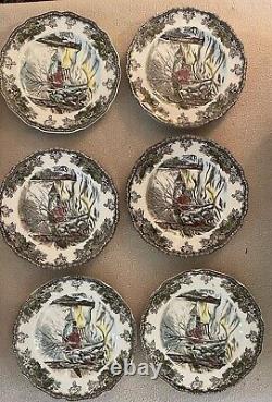 Vintage Johnson Bros Friendly Village China 30 piece set 6 Place Settings