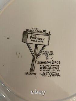 Vintage Johnson Bros Friendly Village China 30 piece set 6 Place Settings