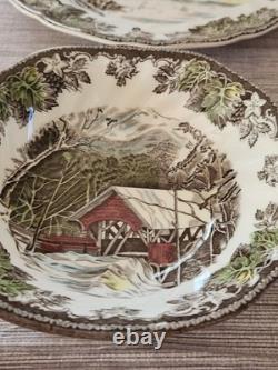 Vintage Johnson Bros Friendly Village China 5 Piece Place Setting NEW