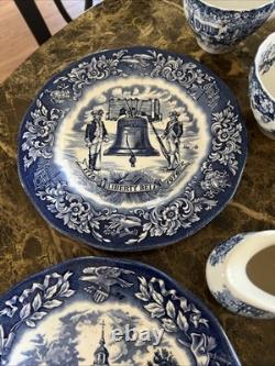 Vintage Johnson Bros Friendly Village China Set Winter Scene