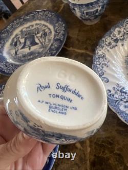 Vintage Johnson Bros Friendly Village China Set Winter Scene