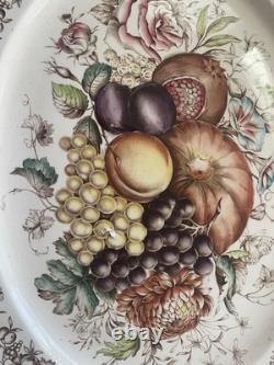 Vintage Johnson Bros Hand Etched Windsor Ware Large Platter 20