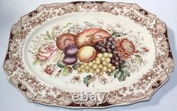 Vintage Johnson Bros Harvest Fruit Windsor Ware Large Platter 20 England