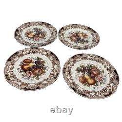 Vintage Johnson Bros Harvest Salad Plates 8 England Lot Of 4