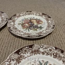 Vintage Johnson Bros Harvest Salad Plates 8 England Lot Of 4