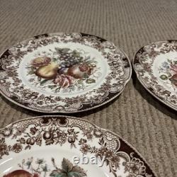 Vintage Johnson Bros Harvest Salad Plates 8 England Lot Of 4