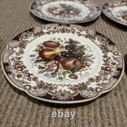 Vintage Johnson Bros Harvest Salad Plates 8 England Lot Of 4