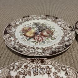Vintage Johnson Bros Harvest Salad Plates 8 England Lot Of 4