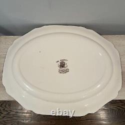 Vintage Johnson Bros His Majesty England Thanksgiving Dinner Serving Plate Huge