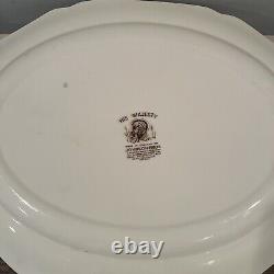 Vintage Johnson Bros His Majesty England Thanksgiving Dinner Serving Plate Huge