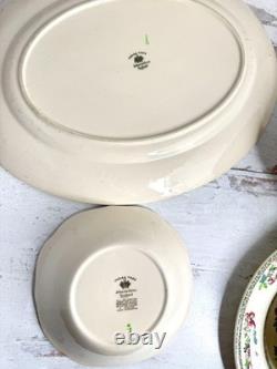 Vintage Johnson Bros Indian Tree Floral Serving Pieces Bowls Plates