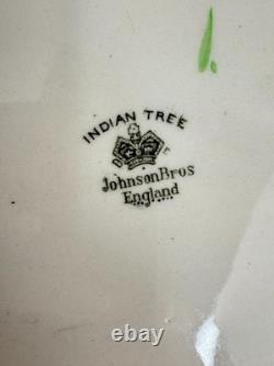 Vintage Johnson Bros Indian Tree Floral Serving Pieces Bowls Plates