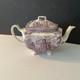 Vintage Johnson Bros Old Britain Castles Teapot Withlid Farnham Castle Purple Rare