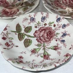 Vintage Johnson Bros. Rose Chintz Cup And Saucer Set Of 8+ Extra Saucer No Chips