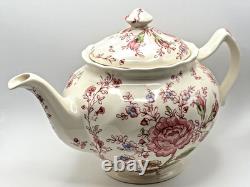 Vintage Johnson Bros Rose Chintz Teapot & Lid Made in England mark