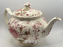 Vintage Johnson Bros Rose Chintz Teapot & Lid Made in England mark