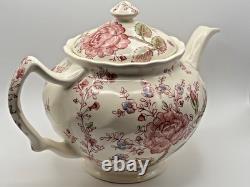 Vintage Johnson Bros Rose Chintz Teapot & Lid Made in England mark