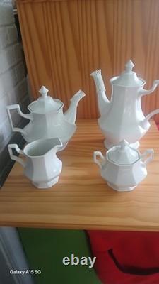 Vintage Johnson Bros Teapot Coffee Pot Creamer and Sugar Bowl Made In England