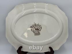 Vintage Johnson Bros Wild Turkeys Native American Turkey Platter
