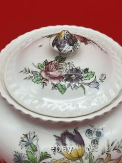 Vintage Johnson Bros Windsor Ware Garden Bouquet Tea SET WithCream & Sugar England Vintage Johnson Bros Windsor Ware Garden Bouquet Tea SET WithCream & Sugar England