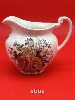 Vintage Johnson Bros Windsor Ware Garden Bouquet Tea SET WithCream & Sugar England Vintage Johnson Bros Windsor Ware Garden Bouquet Tea SET WithCream & Sugar England