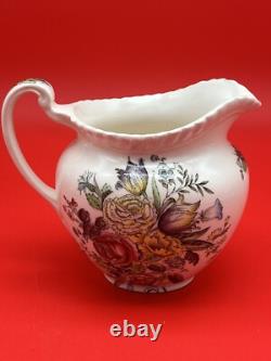 Vintage Johnson Bros Windsor Ware Garden Bouquet Tea SET WithCream & Sugar England Vintage Johnson Bros Windsor Ware Garden Bouquet Tea SET WithCream & Sugar England