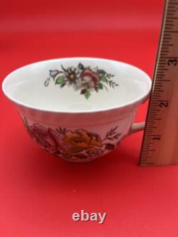 Vintage Johnson Bros Windsor Ware Garden Bouquet Tea SET WithCream & Sugar England Vintage Johnson Bros Windsor Ware Garden Bouquet Tea SET WithCream & Sugar England