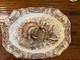 Vintage Johnson Bros Windsor Ware Wild Turkeys Native Americana Platter