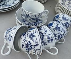 Vintage Johnson Brother England Ironstone Blue onion Set of 56 Pieces England