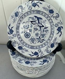Vintage Johnson Brother England Ironstone Blue onion Set of 56 Pieces England