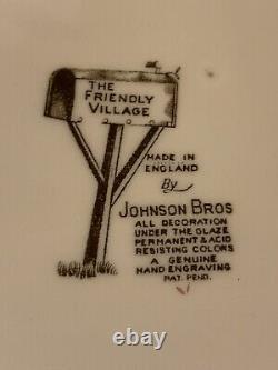 Vintage Johnson Brothers BrosThe Friendly Village20 Holiday Turkey Platter