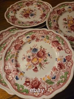 Vintage Johnson Brothers Dorchester 9 Salad/Luncheon Plates Set of 8 English