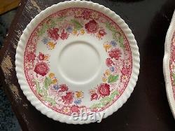 Vintage Johnson Brothers Dorchester China- Tea Cups and Saucers/Plates