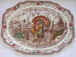 Vintage Johnson Brothers England HIS MAJESTY Large 20 Turkey Platter